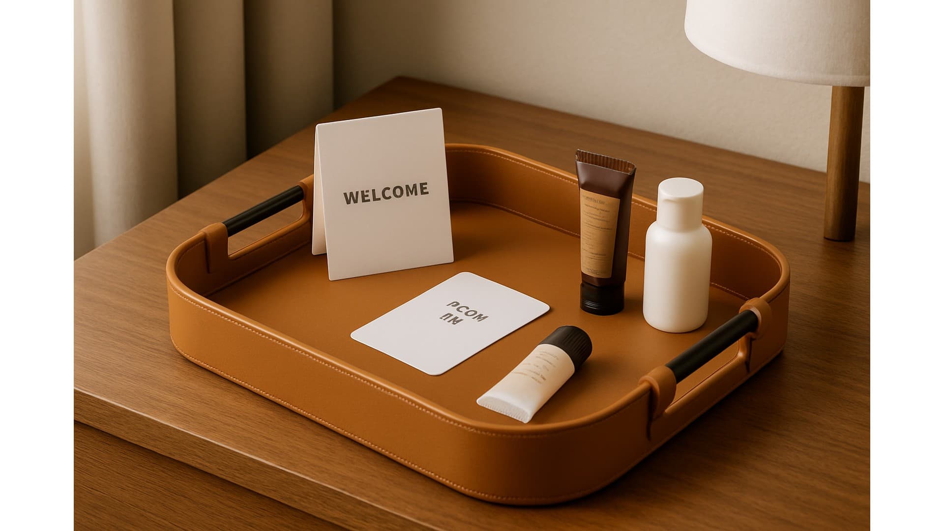 Premium Leather Valet Tray for Hotels & Homes