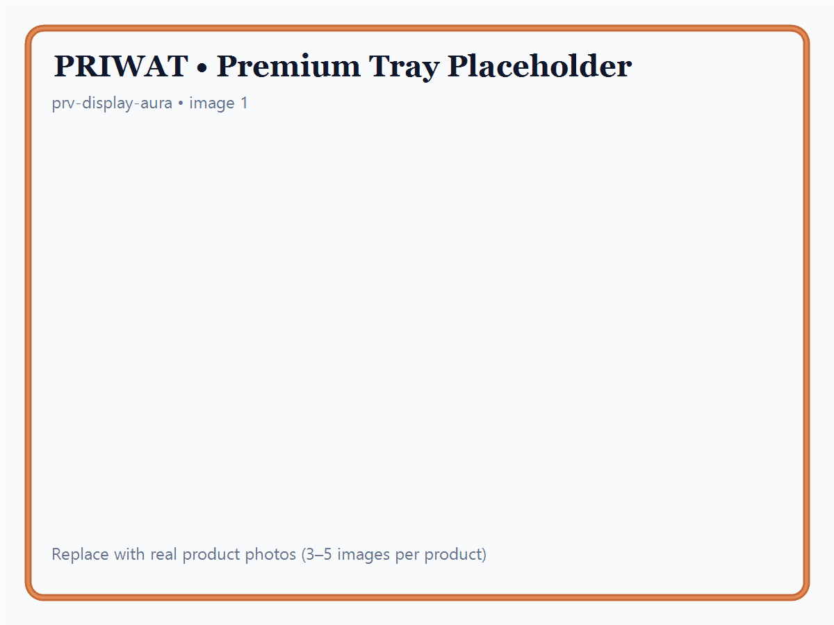 ถาดหนังพรีเมี่ยม รุ่น Aura สำหรับจัดแสดงสินค้า