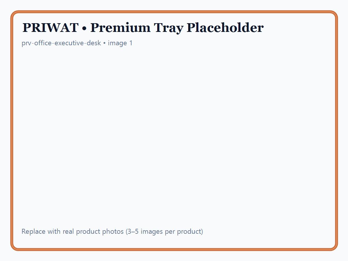Executive Desk corporate tray