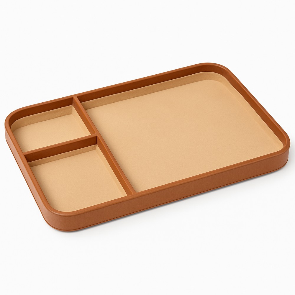 Premium Leather Organizer Tray – PARIVAT Hotel & Office Solution